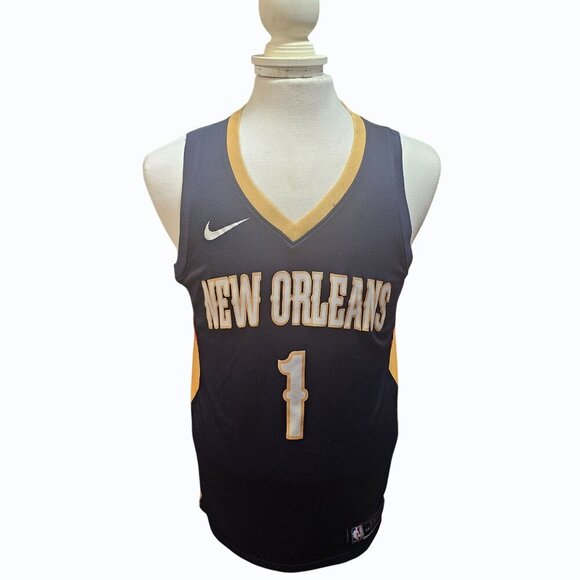 Nike NBA Authenics Zion WIlliamson  New Orleans Pelicans Swingman Jersey Men's L - Picture 1 of 11